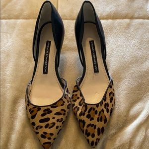 Tiny heels French connection. Dyed calf fur